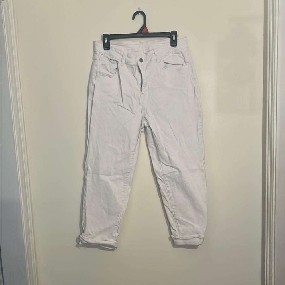 SHEIN White Straight Leg Jeans